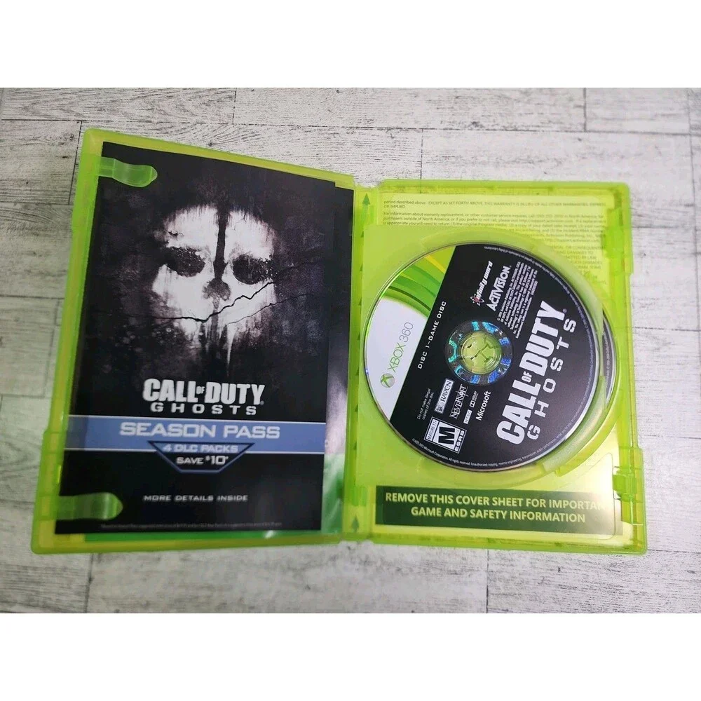 Xbox 360 Call of Duty: Ghosts (Microsoft; 2013) 2 Disc Set Video Game